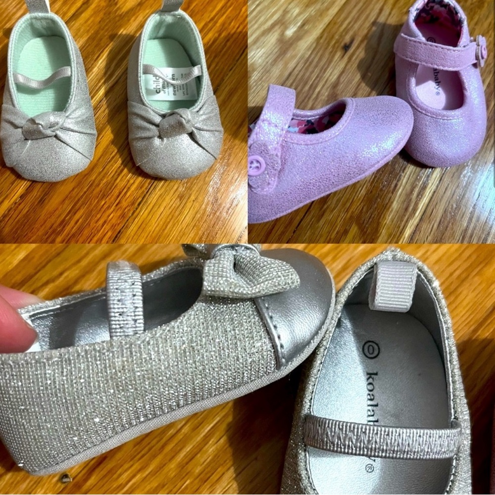Baby Girl Dress Shoe Lot - Size 0/Newborn. Excellent condition. Smoke free home